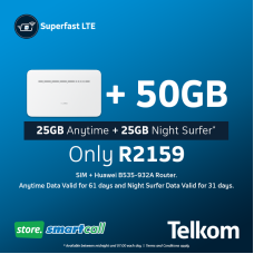 Huawei B535-932A White + 50GB Telkom LTE Data